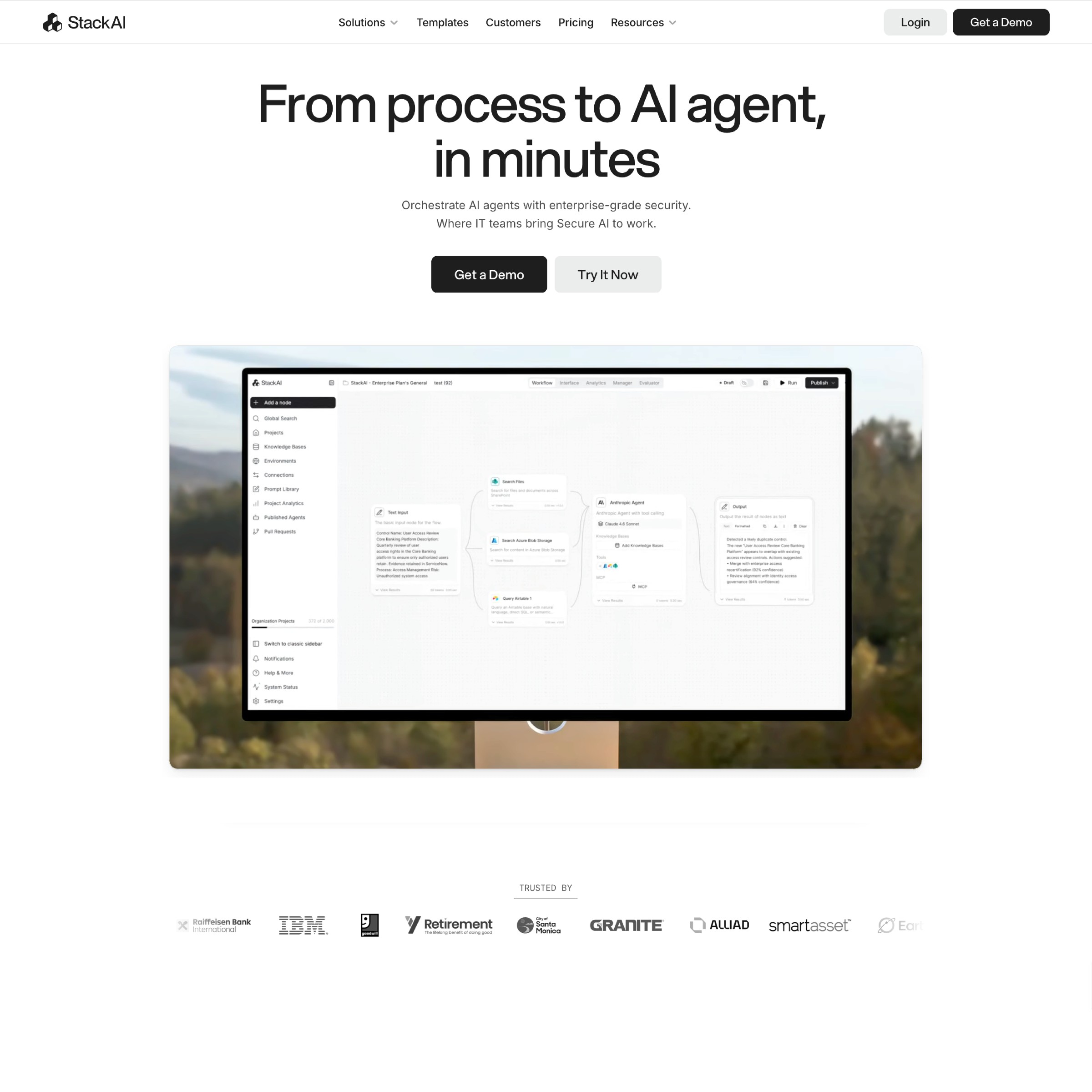 StackAI website built with Framer